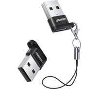 Адаптер Ugreen us280 (50568) usb a male to usb-c female adapter. цвет: черный  _ 50568