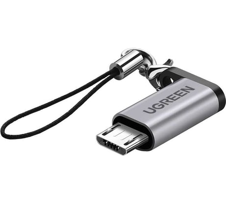 Адаптер Ugreen us282 (50590) usb-c female to micro usb male adapter. цвет: серый _ 50590