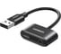 Аудио конвертер Ugreen cm397 usb audio converter usb-a to usb-c с разъемом 3.5mm headphone jack. цвет: черный 80897 1