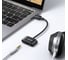Аудио конвертер Ugreen cm397 usb audio converter usb-a to usb-c с разъемом 3.5mm headphone jack. цвет: черный 80897 2