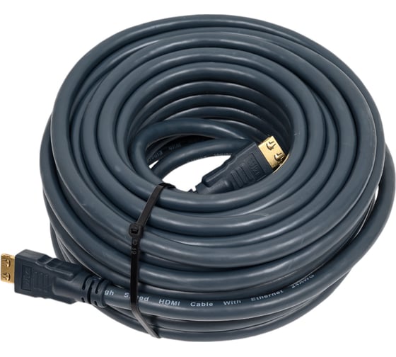 Кабель HDMI Wize CP-HM-HM-15M 15 м, v.2.0, K-Lock, soft cable, 19M/19M, 4K/60 Hz 4:2:0/30 Hz 4:4:4, Ethernet, позолоченные разъемы, экран 6 132597