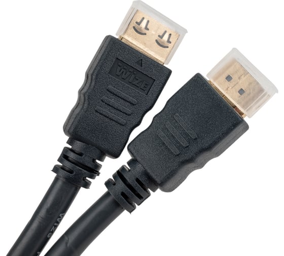 Кабель HDMI Wize CP-HM-HM-0.5M 0.5 м, v.2.0, K-Lock, soft cable, 19M/19M, 4K/60 Hz 4:4:4, Ethernet, позолоченные разъемы, экран, темно-серый, 6 121638