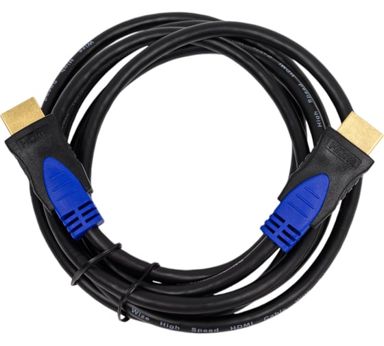 Кабель HDMI Wize WAVC-HDMI-1.8M 1.8 м, v.2.0b, 19M/19M, 4K/60 Hz 4:4:4, 30 AWG, HDCP 1.4, HDCP 2.2, Ethernet, позолоченные разъемы, экран 135796