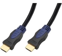 Кабель HDMI Wize WAVC-HDMI-5M 5 м, v.2.0b, 19M/19M, 4K/60 Hz 4:4:4, 30 AWG, HDCP 1.4, HDCP 2.2, Ethernet, позолоченные разъемы, экран, черный 135798