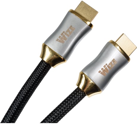 Кабель HDMI Wize WAVC-HDMI8K-1M 1 м, v.2.1, 19M/19M, 8K/120Hz/60Hz, 4K/144Hz/120Hz 4:4:4, eARC, HDCP 2.3/EDID/ HEC/CEC/ DDC, 30 AWG 139457