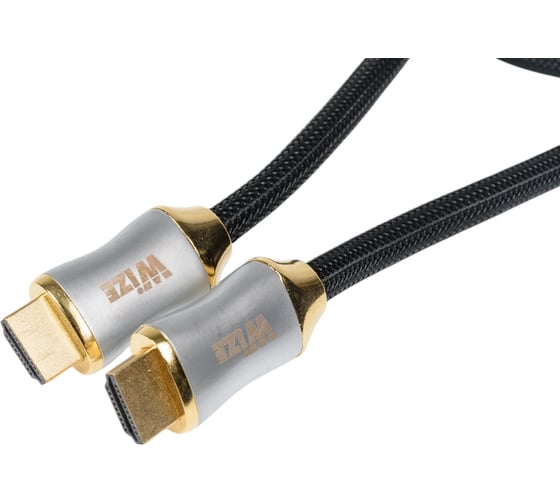 Кабель HDMI Wize WAVC-HDMI8K-1M 1 м, v.2.1, 19M/19M, 8K/120Hz/60Hz, 4K/144Hz/120Hz 4:4:4, eARC, HDCP 2.3/EDID/ HEC/CEC/ DDC, 30 AWG 139457