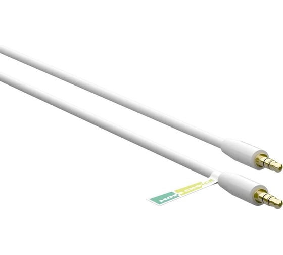 Аудиокабель More Choice AUX 3.5mm 1.2м UK13 White
