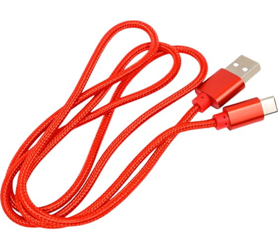 Кабель ENERGY ET-26 USB/Type-C, красный 104106