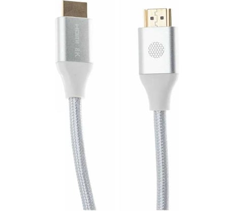 Аудио-видео кабель CACTUS CS-HDMI.2.1-1 HDMI (m)/HDMI (m) 1м. позолоч.конт. серебристый 1722994