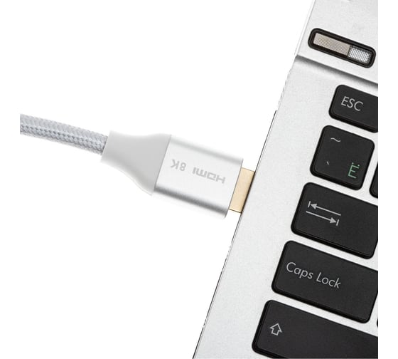 Аудио-видео кабель CACTUS CS-HDMI.2.1-5 HDMI (m)/HDMI (m) 5м. позолоч.конт. серебристый 1723646