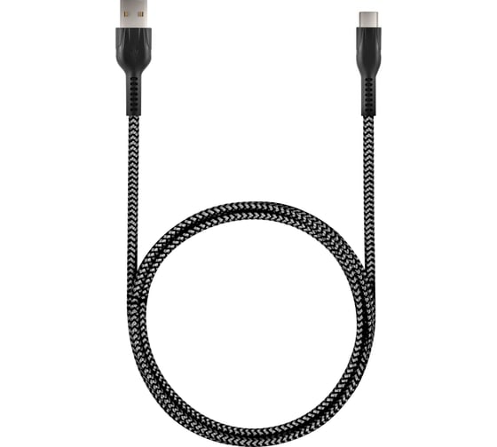 Кабель STIMA для зарядки смартфонов и других устройств usb 2.0 - type-c, серо-черный NC10-43