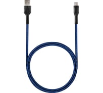 Кабель STIMA для зарядки смартфонов и других устройств usb 2.0 - micro usb, сине-черный NC10-47