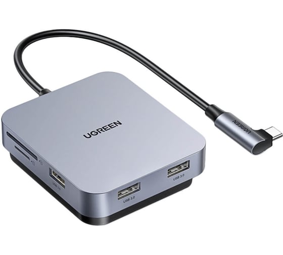 USB концентратор UGREEN для Mac хаб, 3 x USB A 3.0, SD\TF 60377 1