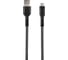Кабель STIMA для зарядки смартфонов и других устройств usb 2.0 - lightning, серо-черный NC10-02 1