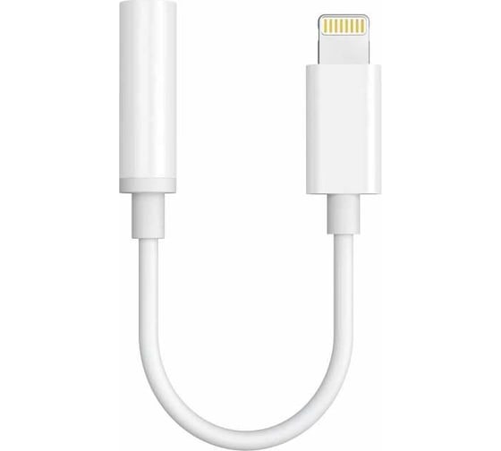 Аудио кабель Choetech Lightning 3,5мм mini-jack female, 55мм, цвет белый AUX005-WH 1