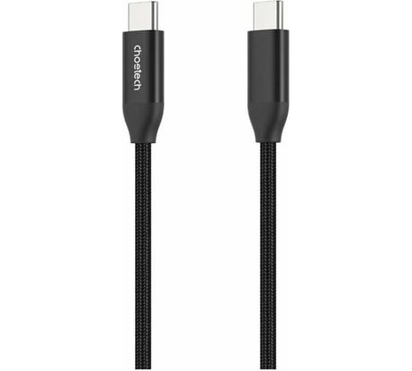 Кабель для передачи данных и зарядки Choetech USB Type C, PD 240 Вт, 480Mbps, нейлоновая оплетка, 2 м XCC-1036-BK