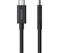 Кабель для зарядки и передачи данных Ugreen Thunderbolt 4 Type C, 0.8м, резиновое покрытие, черный 30389