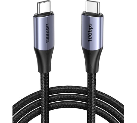 Кабель для зарядки и передачи данных Ugreen USB C 3.1 Gen 2 5A, 1 м 80150