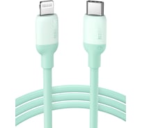 Кабель Ugreen USB C - Lightning, силиконовая оболочка, цвет зеленый, 1 м 20308