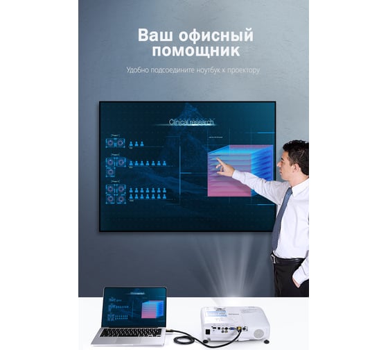 Кабель HDMI Ugreen цвет желтый/черный, 2 м 10129