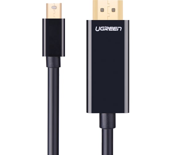 Кабель Mini DP-HDMI Ugreen 4K, 1.5 м, черный 20848