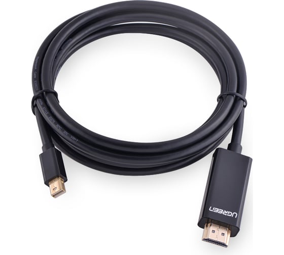 Кабель Mini DP-HDMI Ugreen 4K, 1.5 м, черный 20848