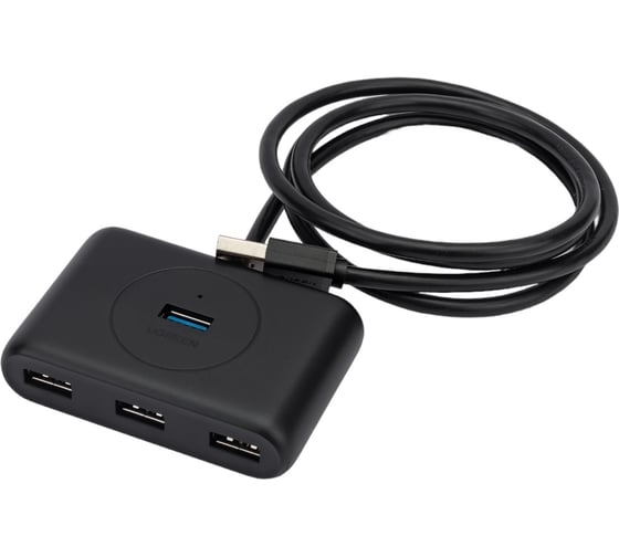 USB концентратор Ugreen хаб 4 х USB 3.0, 1 м, цвет черный 20291
