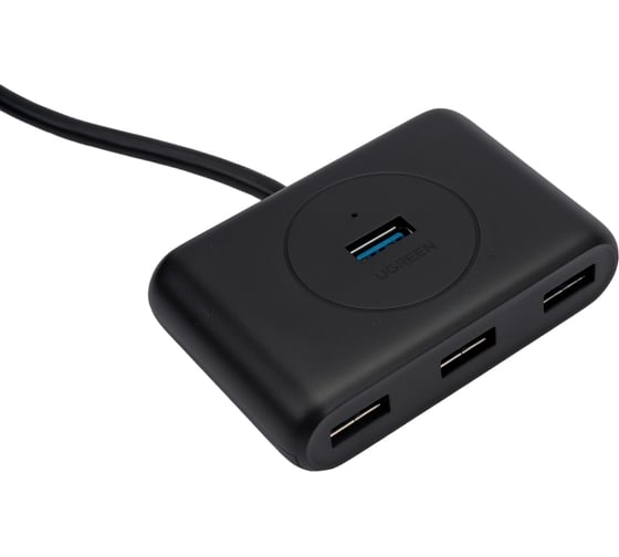 USB концентратор Ugreen хаб 4 х USB 3.0, 1 м, цвет черный 20291