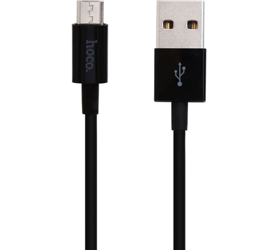 Usb кабель Hoco x23 skilled microusb, 2.4а, 1м, tpe, черный 0L-00048593