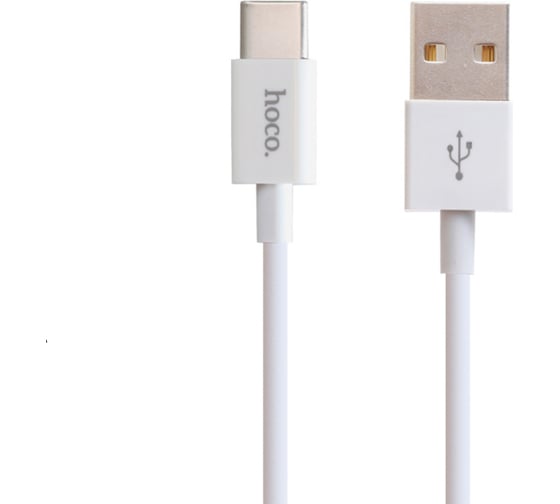 Usb кабель Hoco x23 skilled type-c, 3а, 1м, tpe, белый 0L-00048595 1