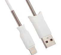 Usb кабель Hoco x24 pisces lightning 8-pin, 1м, tpe, белый 0L-00038946