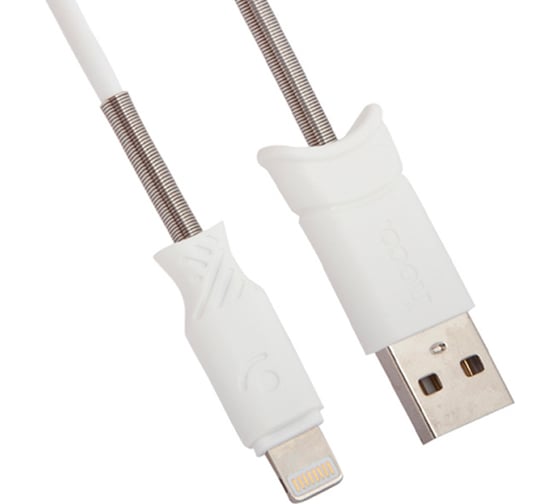 Usb кабель Hoco x24 pisces lightning 8-pin, 1м, tpe, белый 0L-00038946