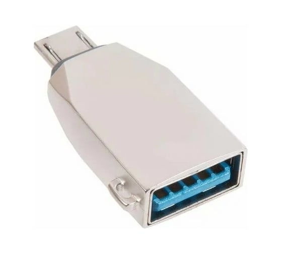 Otg aдаптер Hoco ua10 usb на microusb (серый) 0L-00040866 1