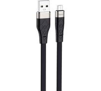 Usb кабель Hoco x53 angel microusb, 2.4а, 1м, силикон, черный 0L-00049863