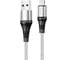 Usb кабель Hoco x50 excellent lightning 8-pin, 2.4а, 1м, нейлон, серый 0L-00057786 1