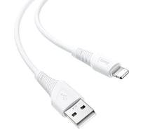 Usb кабель Hoco x58 airy lightning 8-pin, 2.4а, 1м, силикон, белый 0L-00050606