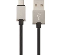 Usb кабель Hoco u49 refined steel microusb, 2.4а, 1.2м, tpe (черный) 0L-00041028