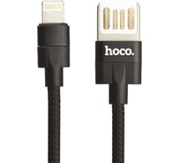 Usb кабель Hoco u55 outstanding lightning 8-pin, 2.4а, 1.2м, нейлон (черный) 0L-00043296