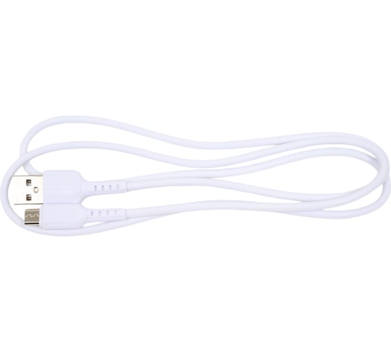 Usb кабель Borofone bx16 easy microusb, 1м, pvc, белый 0L-00043169 1