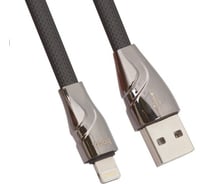 Usb кабель Hoco u57 twisting lightning 8-pin, 2.4а, 1.2м, tpe (черный) 0L-00043598