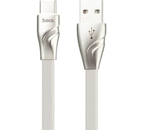 Usb кабель Hoco u57 twisting type-c, 3а, 1.2м, tpe (белый) 0L-00043602