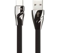 Usb кабель Hoco u57 twisting type-c, 3а, 1.2м, tpe (черный) 0L-00043601