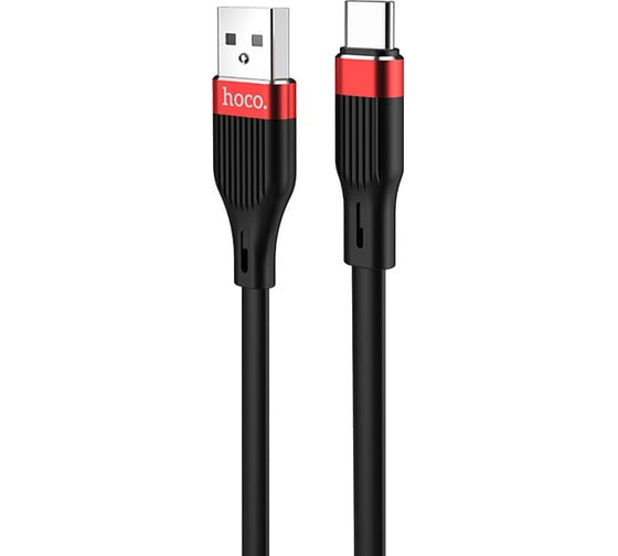 Usb кабель Hoco u72 forest type-c, 3а, 1.2м, силикон (черный) 0L-00049403