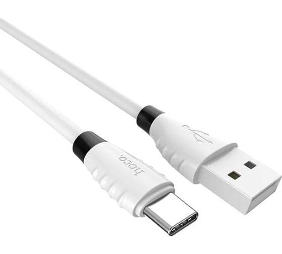 Кабель Hoco Usb x27 excellent type-c, 2.4а, 1.2м, tpe (белый) 0L-00039747 1