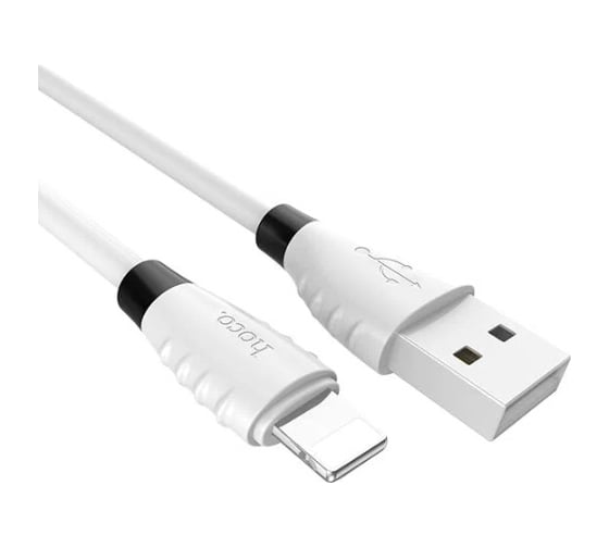 Кабель Hoco Usb x27 excellent lightning 8-pin, 2.4а, 1.2м, tpe (белый) 0L-00039744 1