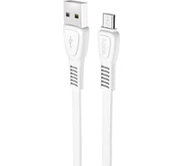 Кабель Hoco Usb x40 noah microusb, 2.4а, 1м, tpe (белый) 0L-00050577 28112042