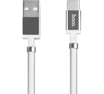 Usb кабель Hoco u91 magic magnetic type-c, 3а, магниты на кабеле, 1м, pvc (белый) 0L-00049094