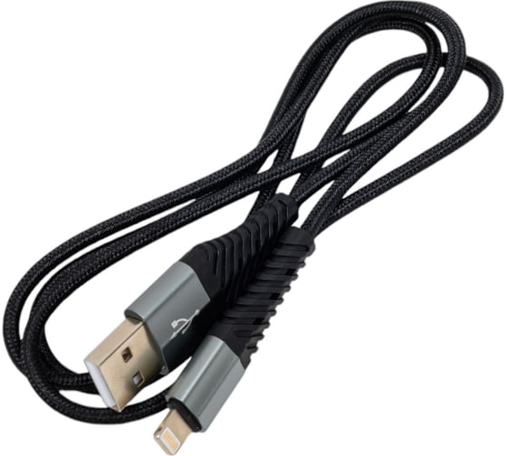 Кабель Hoco Usb x38 cool lightning 8-pin, 2.4а, 1м, нейлон (черный) 0L-00043728