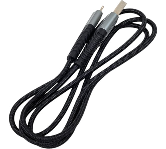 Кабель Hoco Usb x38 cool lightning 8-pin, 2.4а, 1м, нейлон (черный) 0L-00043728