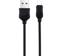 Кабель Hoco Usb x6 khaki microusb, 2.4а, 1м, pvc (черный) 0L-00037534